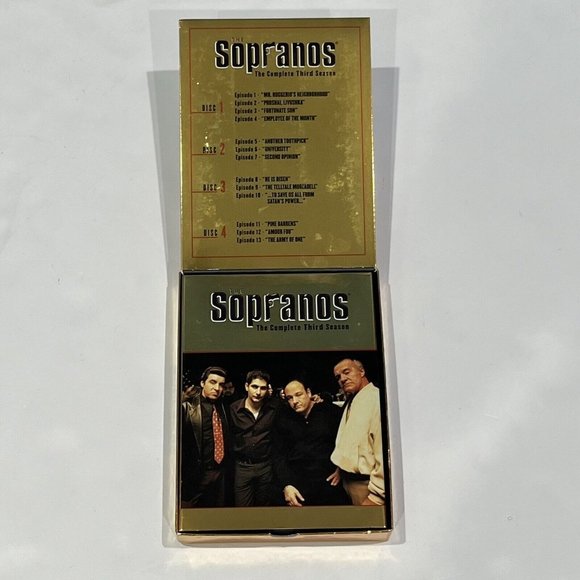 Vintage 2001 Boxed DVD Set The Sopranos HBO Complete 3rd Season 4 Disk Tested - Picture 5 of 14